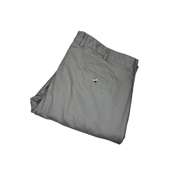 Peter Millar Crown Men's Various Size Stone Gray Twill Pima Cotton Chino Pants - Picture 5 of 11